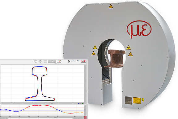 3D profile measurement for long products for rails 