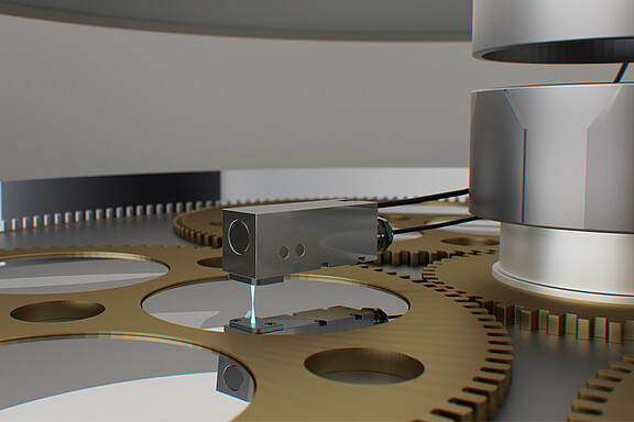 interferoMETER IMP NIR TH3/90/IP68 con percorso di raggi luminosi di 90°