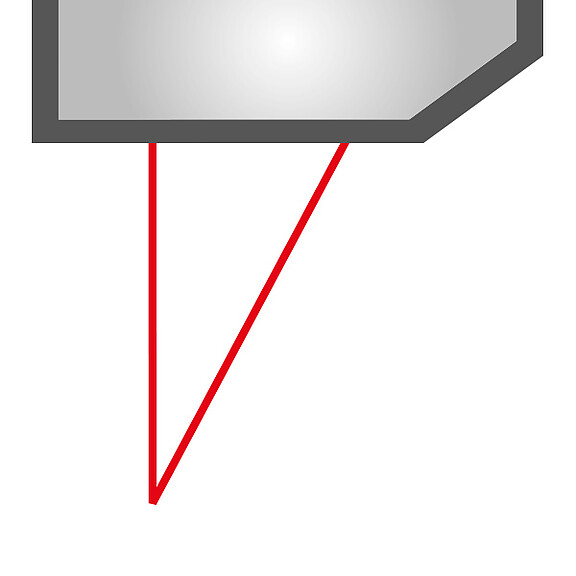 Sensori con spot laser con laser rosso