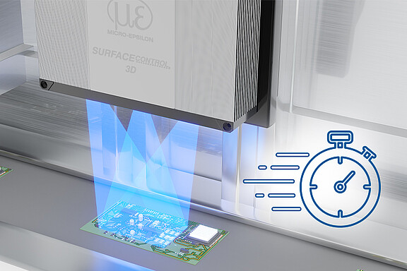 Brevi tempi di elaborazione con surfaceCONTROL 3D 3560