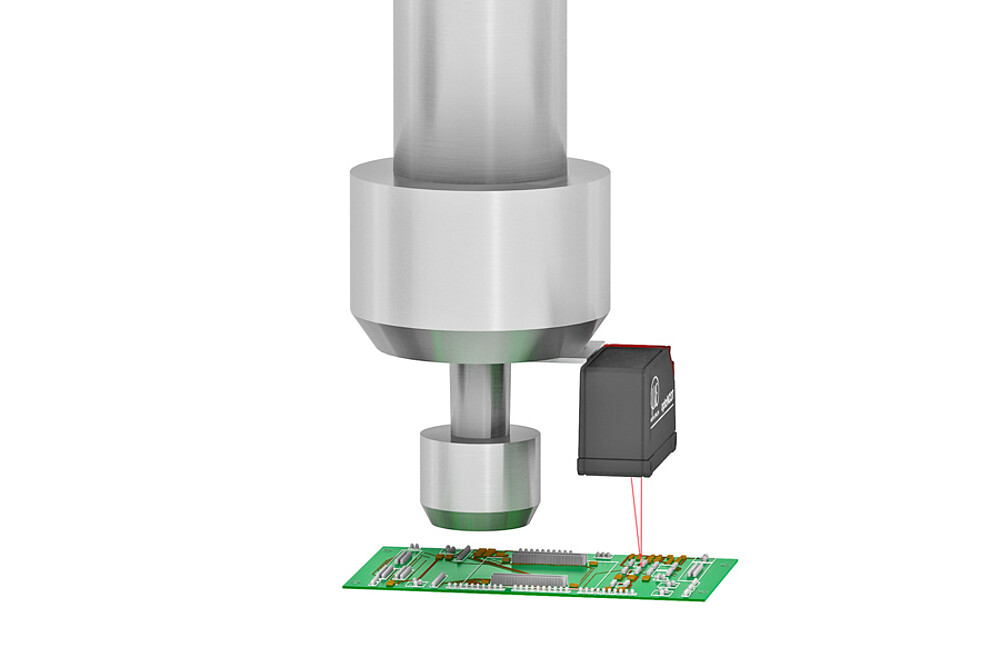 Distance measurement dispenser system