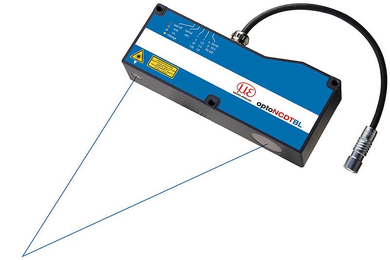 Sensore a triangolazione Blue Laser