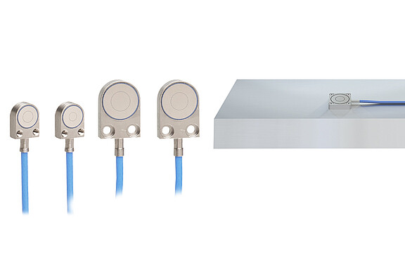 Flat sensors with integrated cable