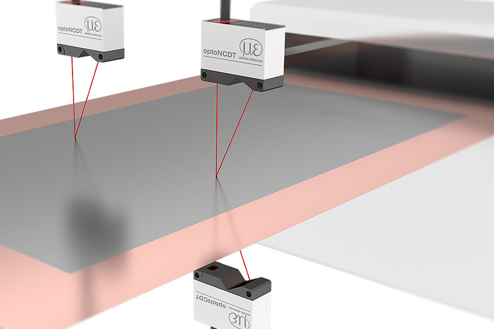Misurazione dello spessore tramite sensore laser