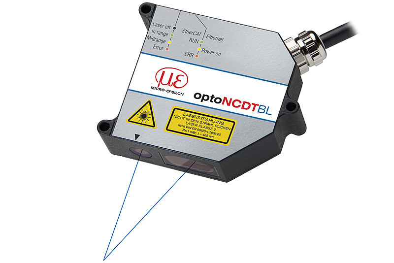 Sensore laser ultra dinamico con laser blu