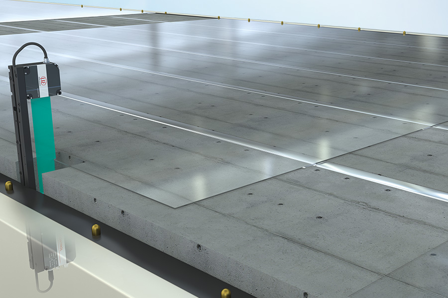 Sistema guidanastro per lastre di vetro